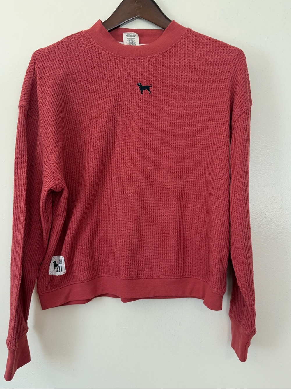 The Black Dog vintage collection Waffle Knit Crewneck Sweater